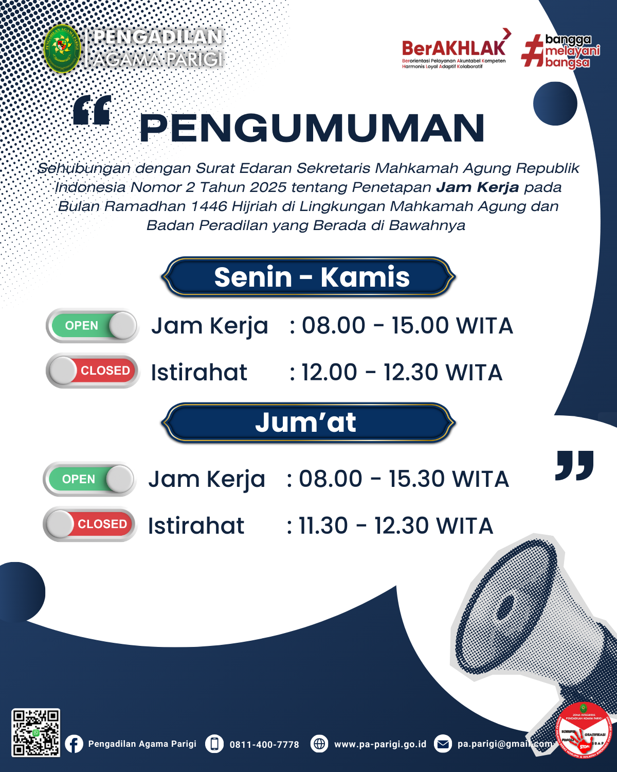 Template Pengumuman
